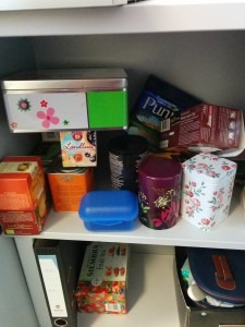 Teeschrank in meinem Büro